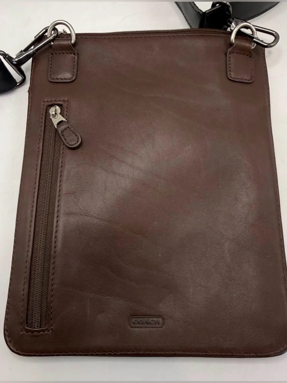 Coach Brown Leather Crossbody Messenger Bag Replacement Strap Vintage Unisex